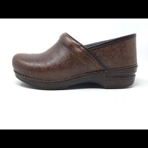 Dansko XP brown floral nurse clogs US sz 8.5-9